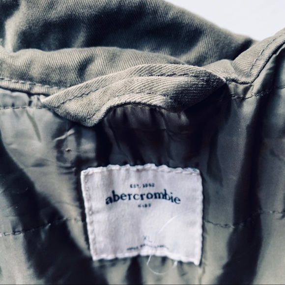 ABERCROMBIE KIDS military green jacket size XL - Picture 10 of 15